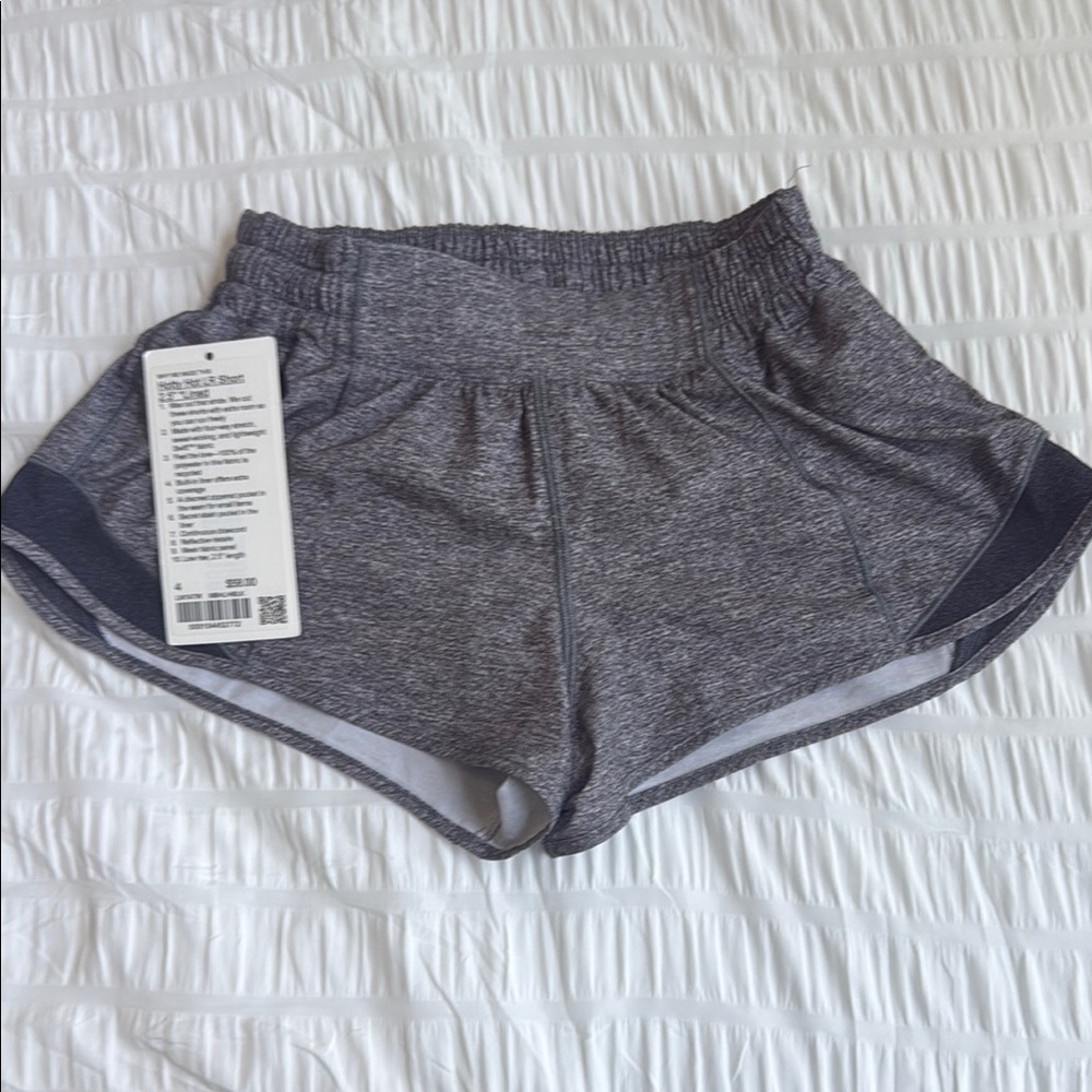 Lululemon Athletica Gray Athletic Shorts with Elastic Waistband